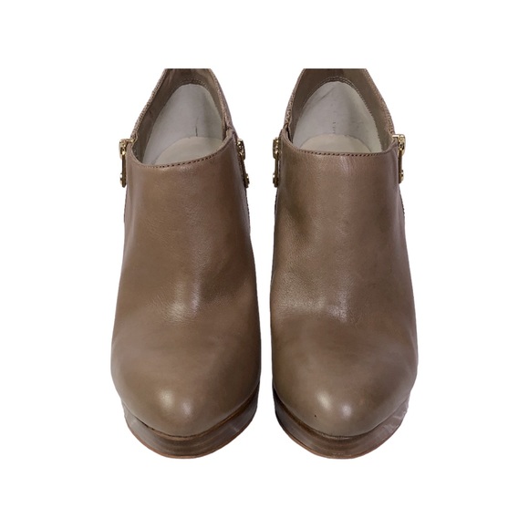 MICHAEL Michael Kors Women’s Tan “York” Leather Snake Skin 5” Heels Bootie 10 M - Picture 4 of 5